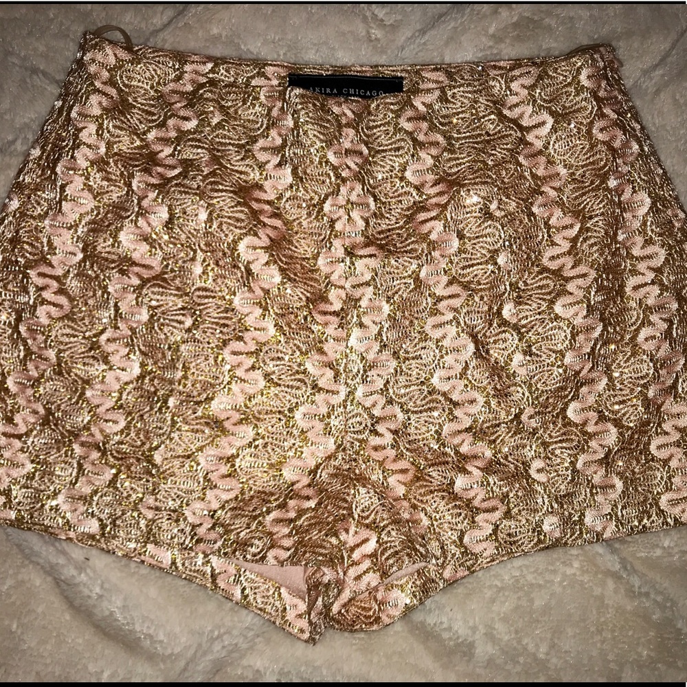 Medium Pink Shimmer Shorts